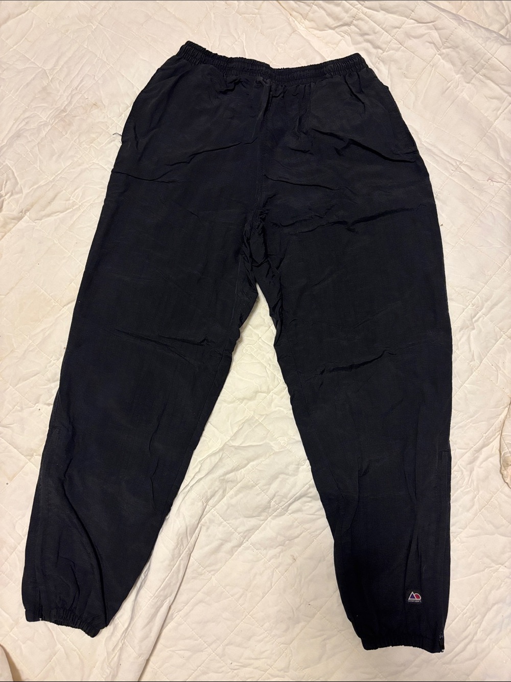 Black Men’s Thermal Elastic-Waist Track Pants